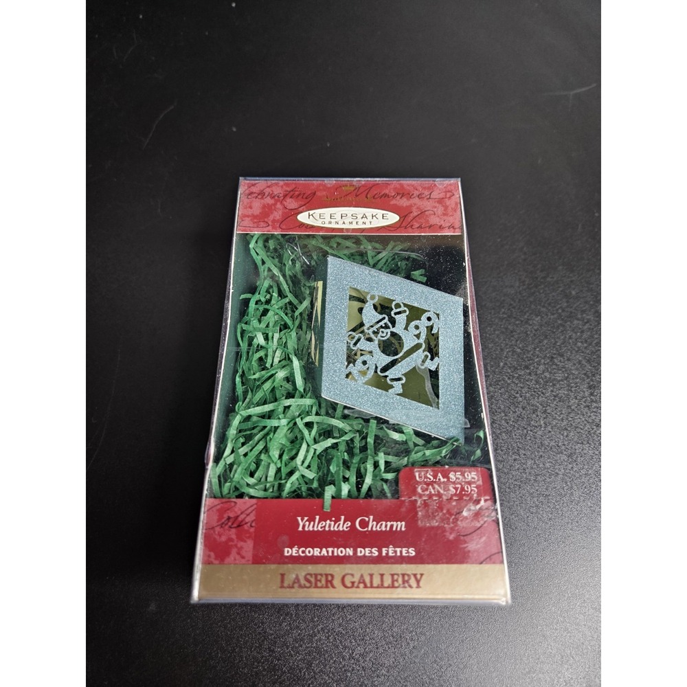 Hallmark Keepsake Laser Gallery Yuletide Charm 1999 Ornament Metallic Cutout w/